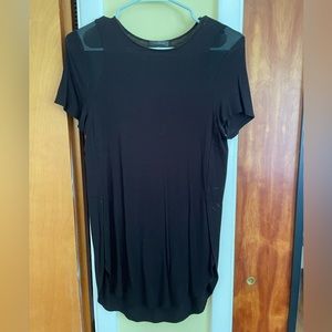 Black Tunic Length Tee